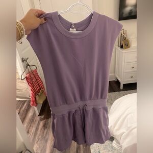 Purple Sleeveless Romper